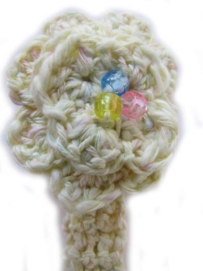 KSS Yellow Crocheted Cotton Headband 14-16" - Click Image to Close