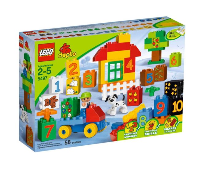 LEGO DUPLO Learning Play with Numbers (dented box) - Click Image to Close