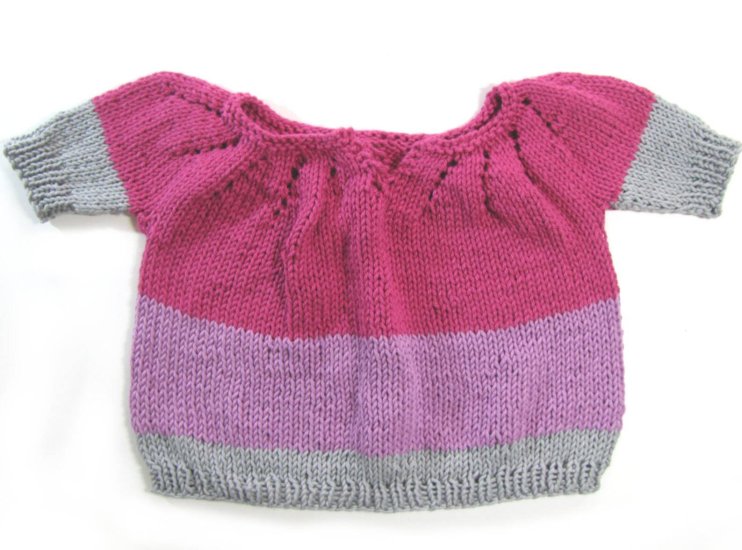 KSS Pink/Grey Blocked Cotton Sweater Vest (1-2 Years) SALE! SW-735 - Click Image to Close
