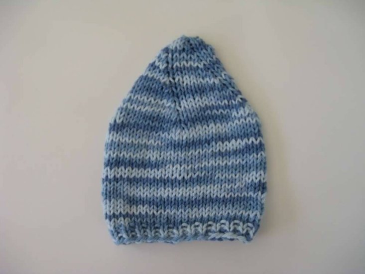 KSS Light blue Knitted Cotton 13-15" Cap (3-6 Months) - Click Image to Close