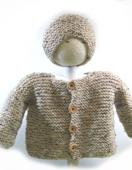 KSS Oatmeal Sweater & Hat 2 Years/2T - Click Image to Close