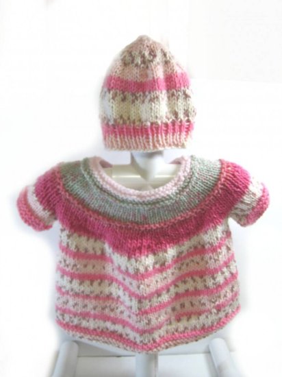 KSS Pastel Soft Light Pullover Sweater with a Hat (12 Months) SW-721