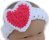 KSS White Narrow Headband with a Heart up to 19" (Toddler)
