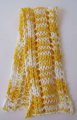KSS Yellow/White Lacy Cotton Scarf 0 - 4 Years