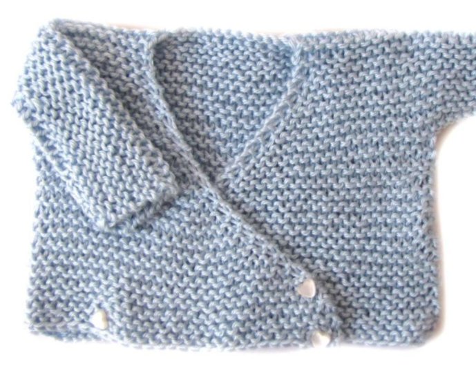 KSS Light  Blue Wrap Sweater (6-9 Months)