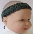 KSS Green Crocheted Cotton Headband 13 - 17"