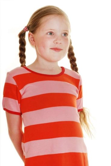 DUNS Organic Cotton Coral / Tomato Short Sleeve Top (4 Years)