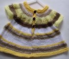 KSS Brown/Yellow/White Knitted Dress (18 Months)