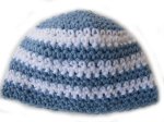 KSS Blue/White Striped Cotton Hat 15 - 16" (6 - 18 Months) HA-167