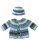 KSS Blue Sea crocheted Sweater/Jacket and Hat set 1 Years