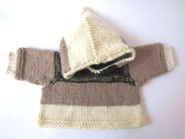 KSS Lightbrown/Beige Earth Heavy Hooded Sweater (2 Years) - Click Image to Close