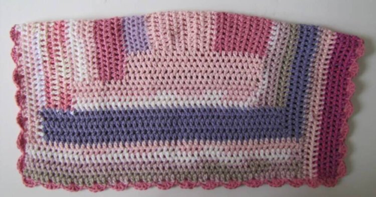 KSS Small Pastel Baby Blanket 23"x23" Newborn and up - Click Image to Close