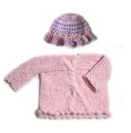 KSS Pinkish Soft Pullover Sweater with Braid 9 Months SW-1107-HA-348