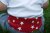 Liten Jag Gray Velour Pants with Stars on Red 6 - 12 Months
