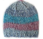 KSS Pastel Striped Beanie Hat 12 - 14" (0 - 3 Months)