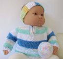 KSS Pastel Sweater with a Headband and Rattle (9 - 12 Months)