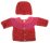 KSS Copper/Purple Knitted Sweater/Jacket & Hat (12 Months) SW-993