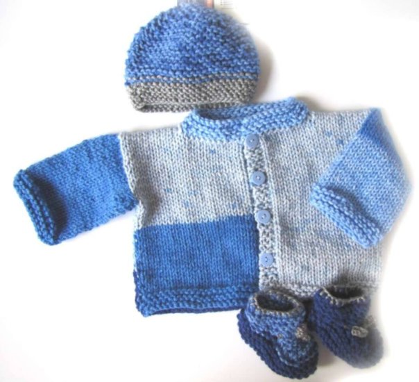 KSS Blueberry Swirl Sweater/Jacket Set (24 Months) - Click Image to Close