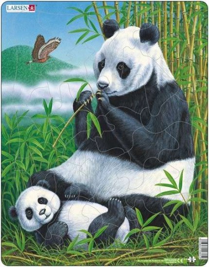 Larsen Panda in Natural Surrounding Puzzle 33 pcs 020805 D5 - Click Image to Close
