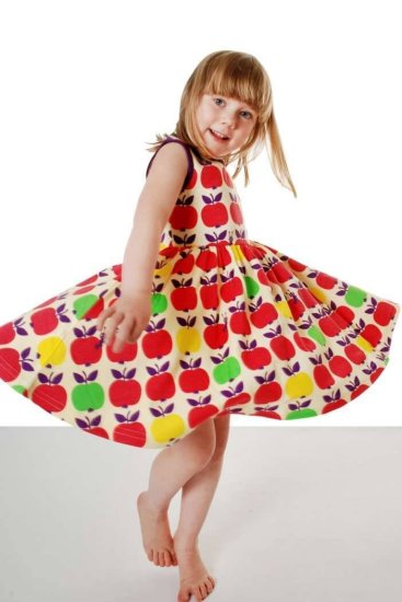 DUNS Organic Cotton Apples Sleeveless Dress - Click Image to Close