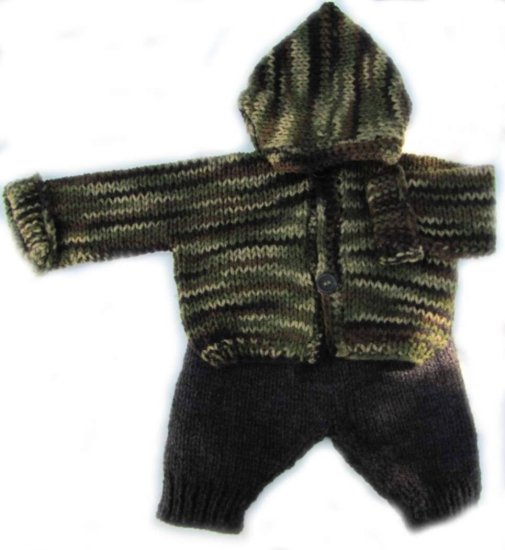 KSS Earth Camouflage Hooded Sweater & Pants (6 Months)