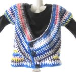 KSS Free Form Crocheted Long Sweater Vest with T-shirt 12 Months