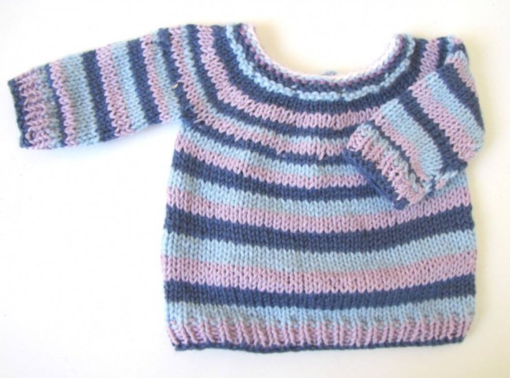 KSS Blue Sky Colored Cotton Pullover Sweater (9 Months) SW-718 - Click Image to Close