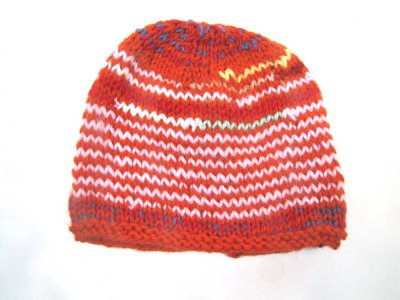 KSS Red Striped Mix Beanie 17" (Toddler)