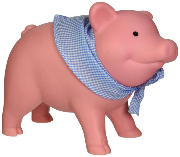 Classic Big 7.5 Inch Rubber Piggy Bank RPB - Click Image to Close