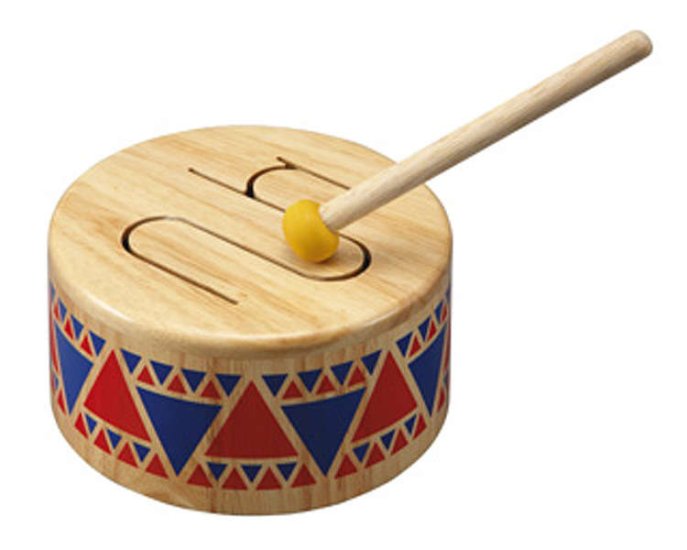 PLAN Toys Solid Wood Drum