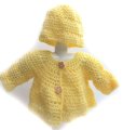 KSS Yellow Sweater/Jacket with a Hat 9 Months