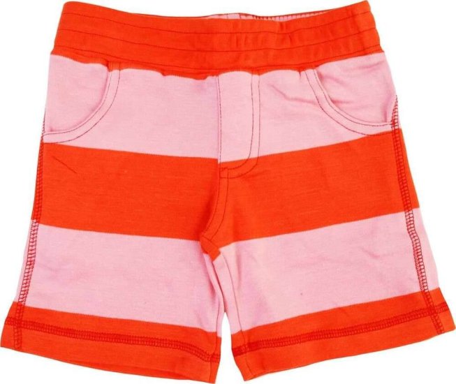 DUNS Organic Cotton Coral / Tomato Shorts (6 - 9 Months) - Click Image to Close