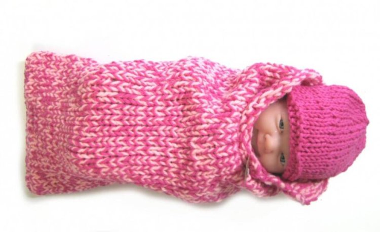 KSS Rose/Pink Heavy Baby Cocoon 0 - 3 Months - Click Image to Close