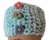 KSS Pastel Crocheted Cotton Headband with Buttons 14 - 16"