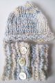 KSS Light Blue/White Knitted Hat and Scarf Set 13 - 15"