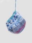 KSS Handmade Kids/Adults Bluish Ball Shape String Bag TO-128