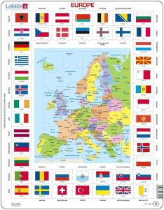 Larsen Map / Flag of Europe Puzzle 70 pcs 023101 KL1