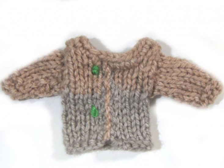 KSS Heavy Doll Sweater for Tiny Doll or Teddybear - Click Image to Close