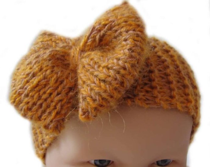 KSS Copper Headband with a Bow 13" - 16" (0 - 2 Years) HB-193