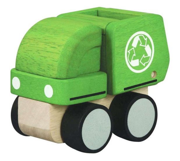 PLAN Toys Mini Garbage Truck - Click Image to Close