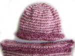 KSS Rose/Pink Fishtail Baby Cocoon and Hat 3 Months