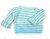 KSS Striped Aqua/White Baby Sweater (12 Months) SW-861