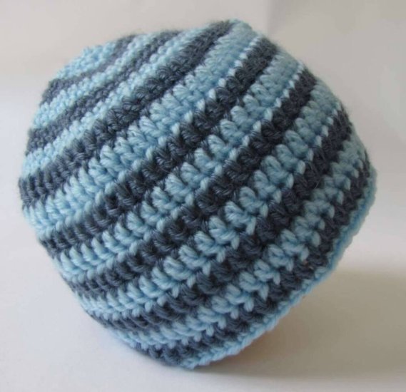 KSS Blue/Light Blue Beanie Cap 18-20 Inch (3 Years and up) - Click Image to Close