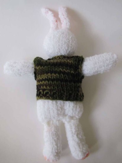 KSS Knitted Rabbit 12" long - Click Image to Close