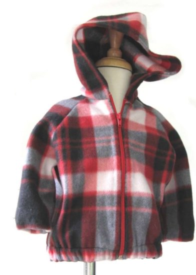 KSS Country Plaid Hooded Fleece Jacket (2 - 3 Years) - Click Image to Close