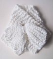 KSS White Tie Cotton/Acrylic Scarf 0 - 4 Years