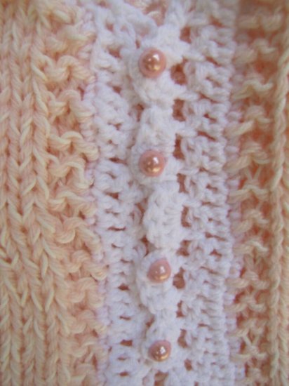 KSS Pink/White Sweater/Jacket 6-9 Months