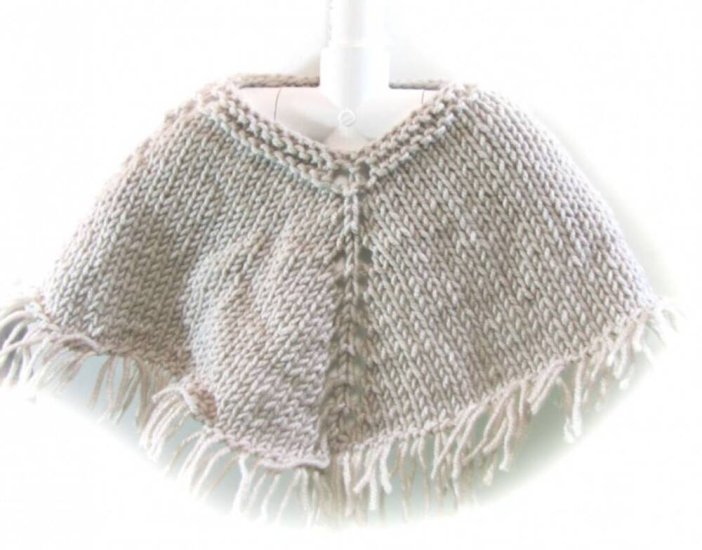 KSS Grey Baby Poncho with Fringes (3 Months)