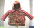 KSS Peach Sorbet Hooded Sweater/Jacket (9 Months) SW-924