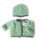 KSS Light Green Sweater/Jacket and a Hat (3 Months) SW-238